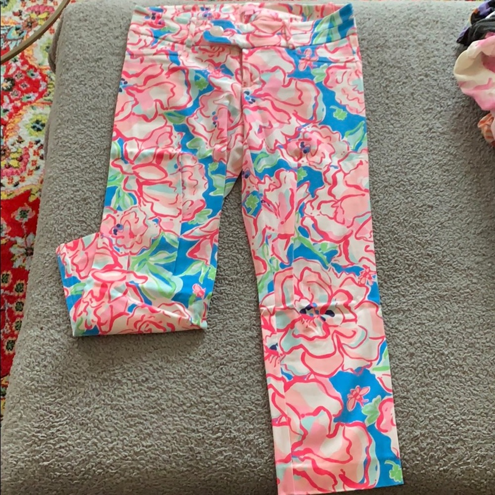 Lilly Pulitzer Style No 49057 Pink Floral Pant